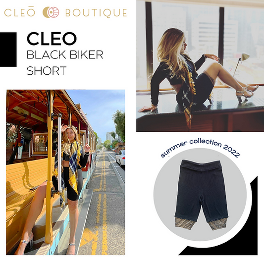Cleo Black Biker Short