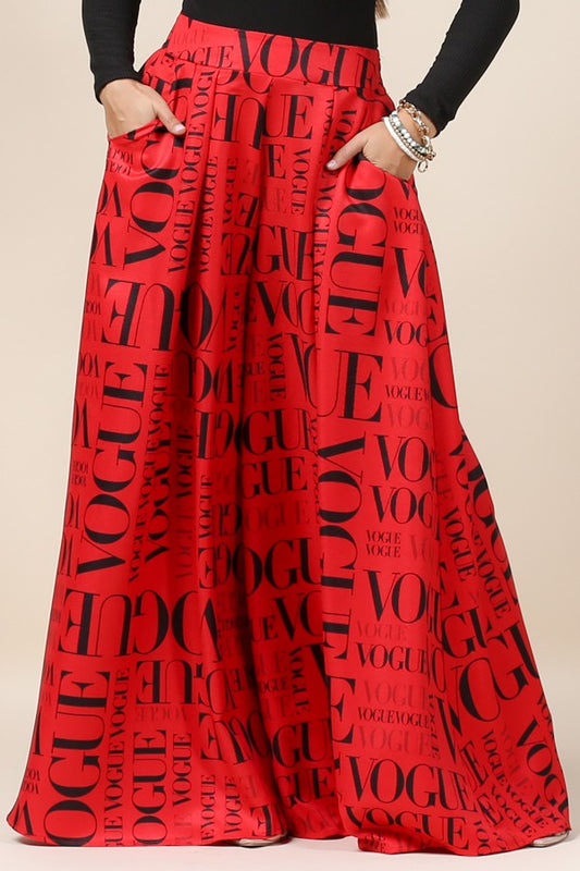 RED VOGUE PANTS